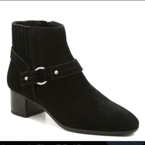 Women's ESSEX Lane Black Faux Suede Ankle Boots, Size 8.5M